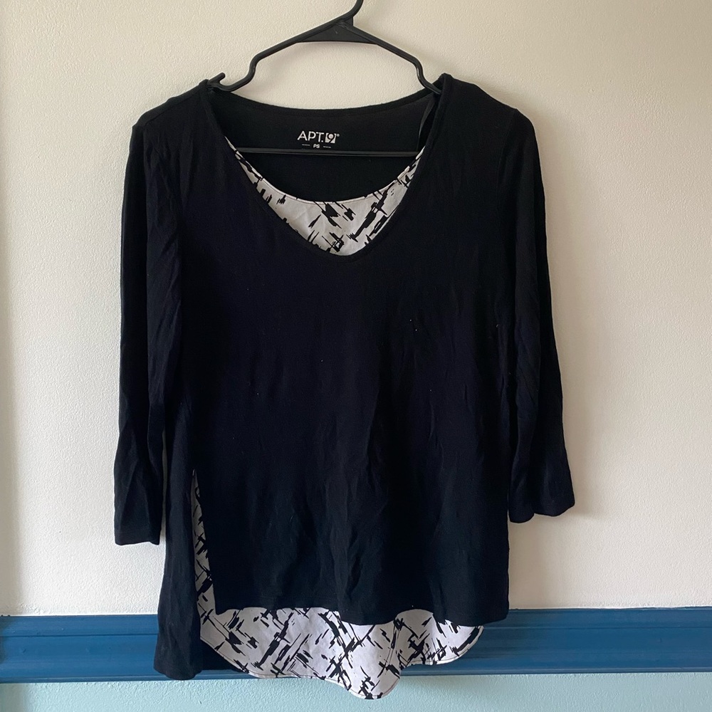 Black Apt 9 Blouse